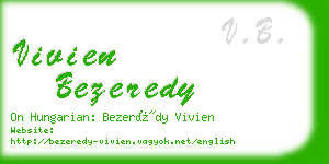 vivien bezeredy business card